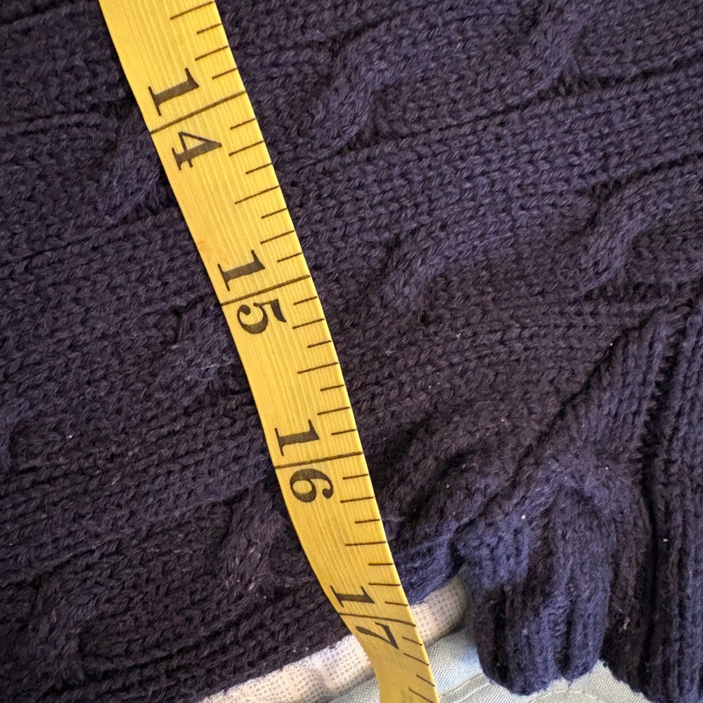 Polo by Ralph Lauren Navy Cable-Knit Crewneck Sweater - Picture 5 of 5